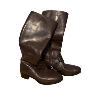 Tory Burch Dark Brown Miller Boots | Good Used Condition